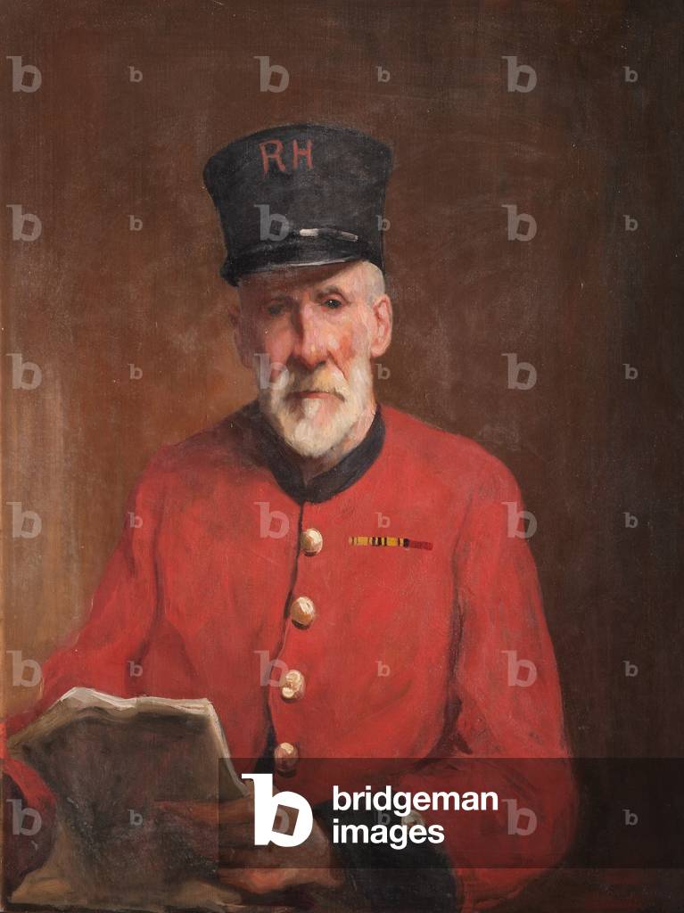 Portrait of an In-Pensioner (oil on canvas)