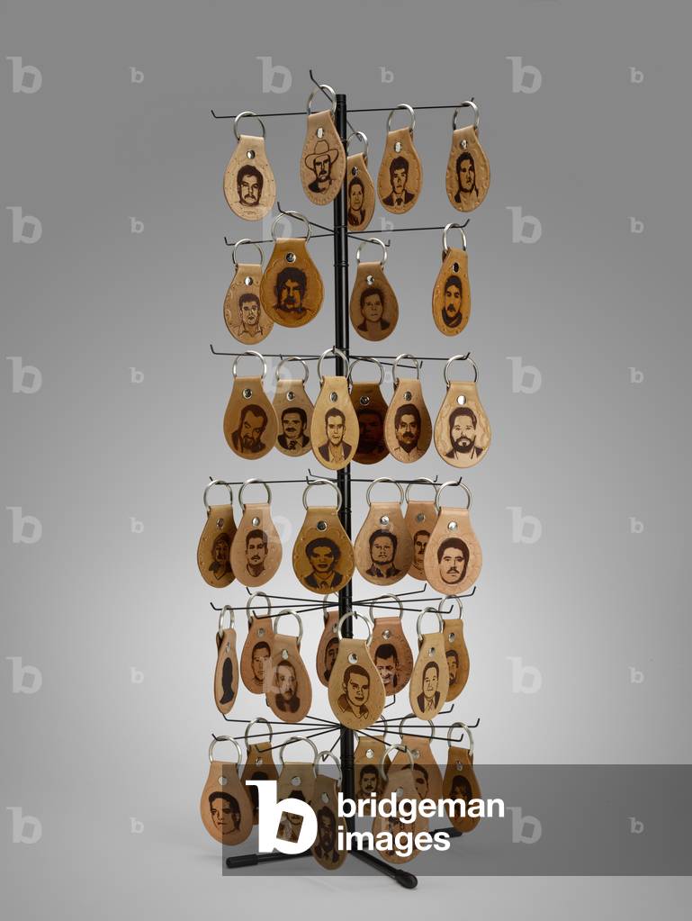 Greetings from Mexico, or Souvenirs from the Border, 2013 (steel, stainless steel, rubber, & leather)