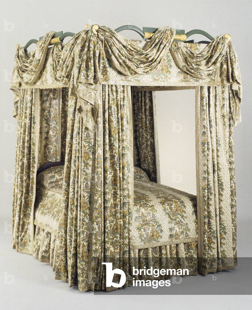 Bedstead, 1800-1820 (mahogany, birch, basswood, and eastern white pine; soft maple)
