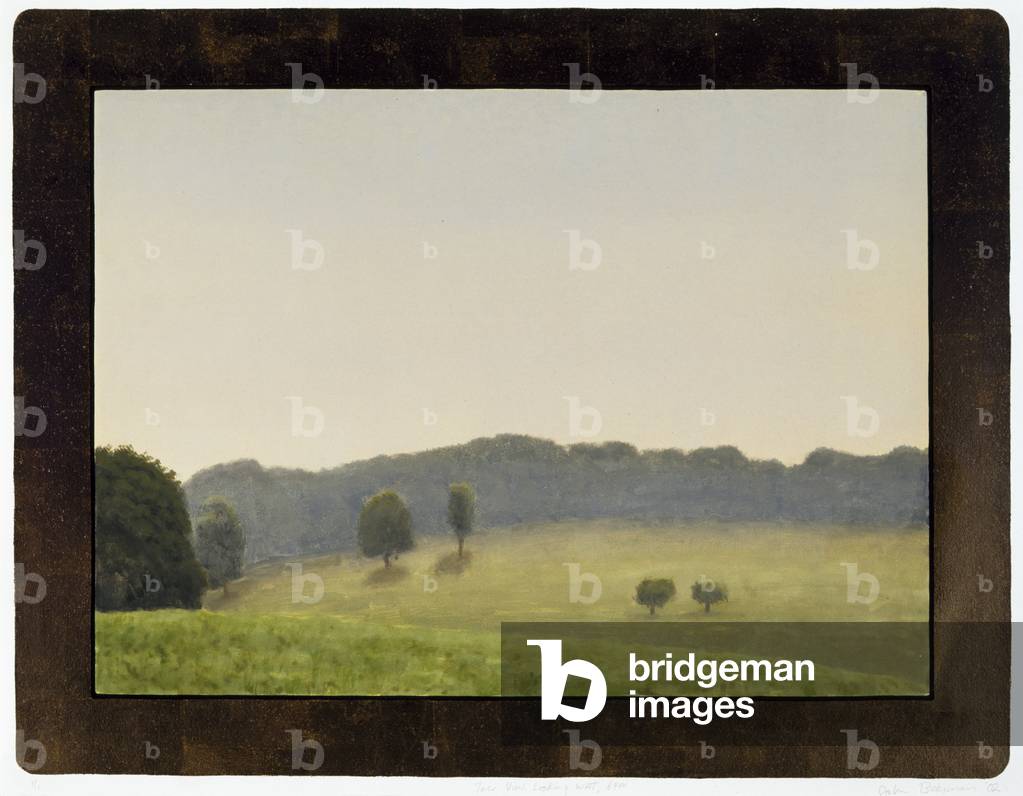 Joe's View Looking West, 6 p.m., 2002 (monotype)