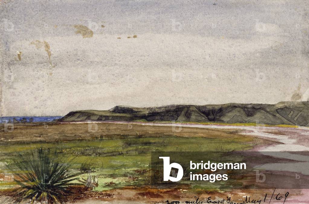 Two Hundred Miles East of Bascom, May 1, 1869 (watercolour on paper)