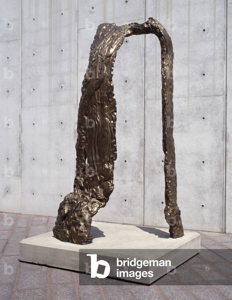 Arch Falls, 1981 (bronze on limestone base)