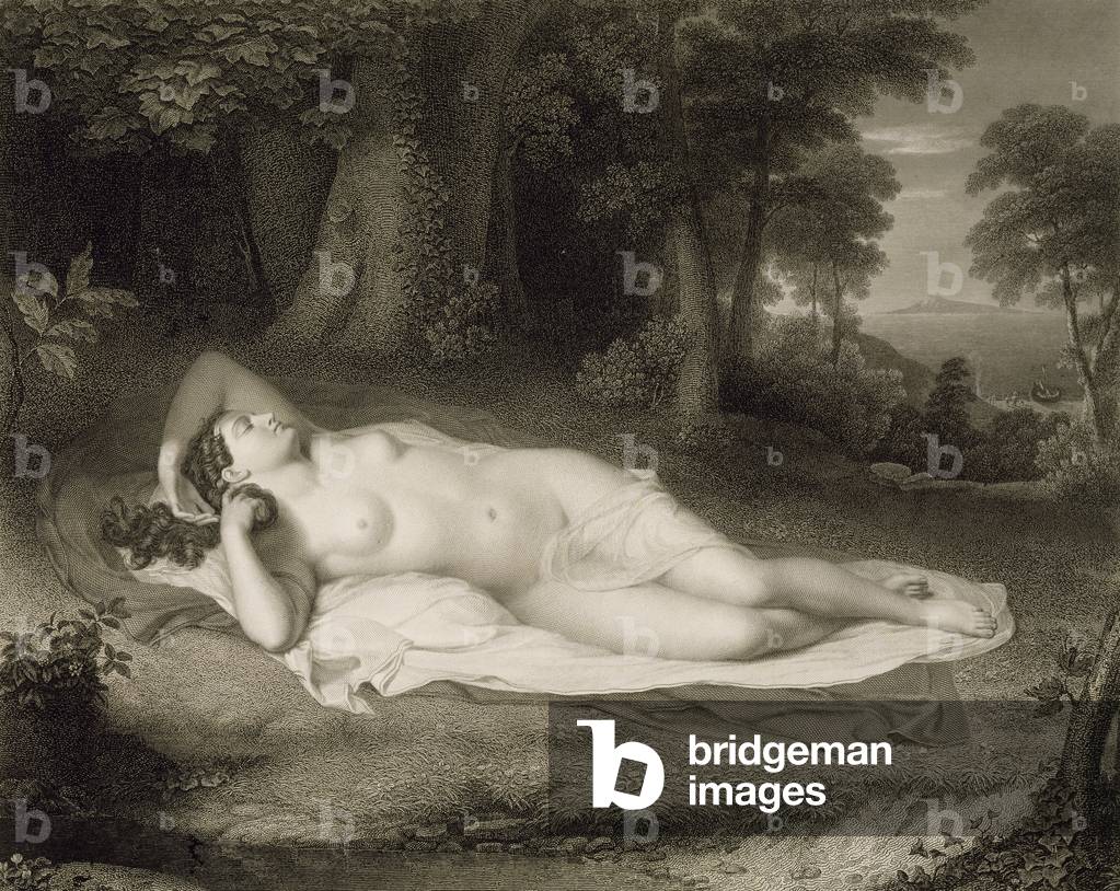 Ariadne, engraved by Asher Brown Durand (1796-1886), 1985 (line engraving on wove paper)