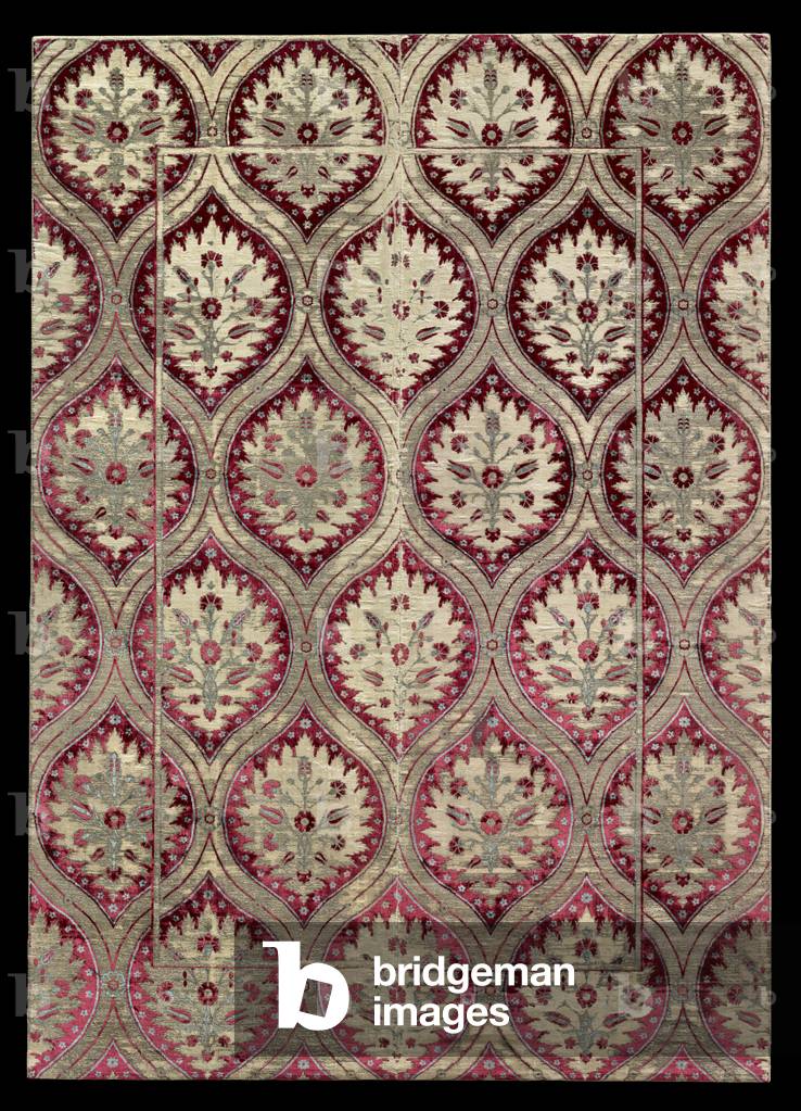 Velvet Panel, late 16th-early 17th century (silk, cotton, and metal-wrapped thread: cut and voided velvet, brocaded)