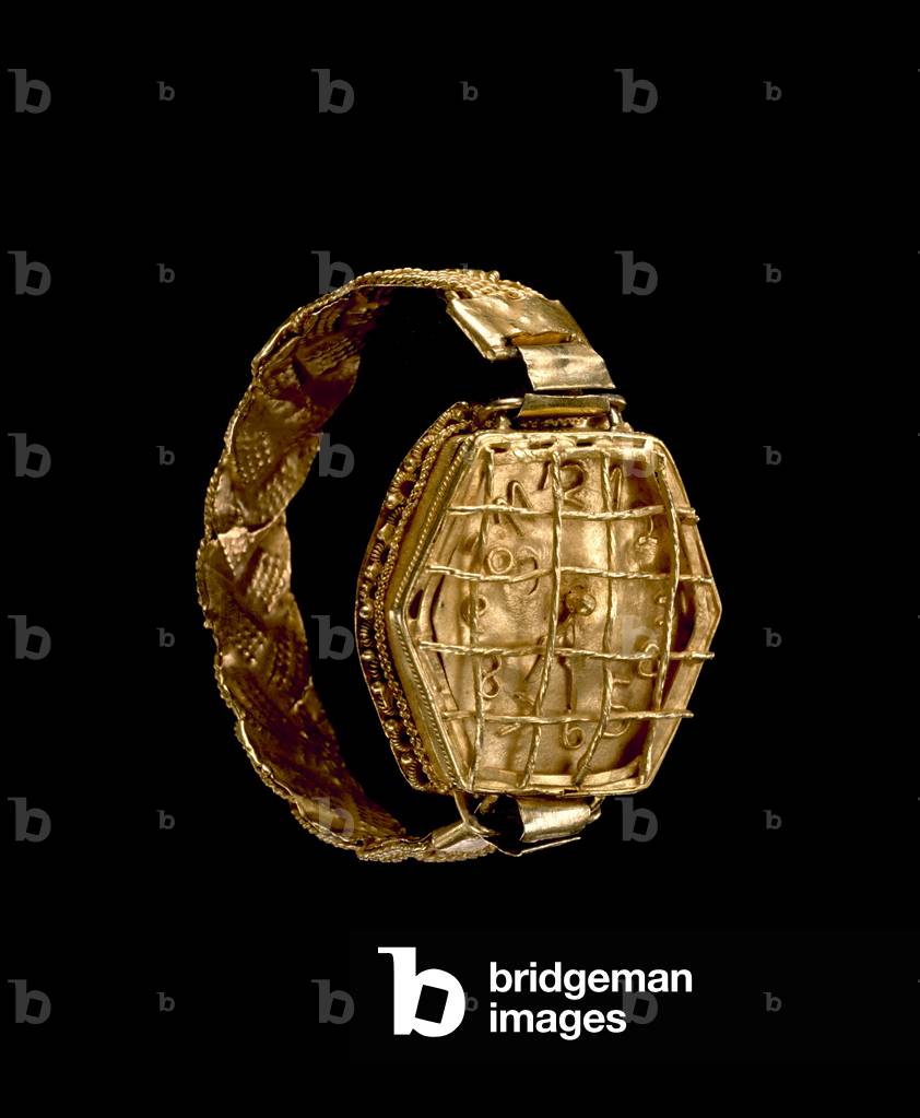 Watch with Cage Face, c. 1910 (gold)