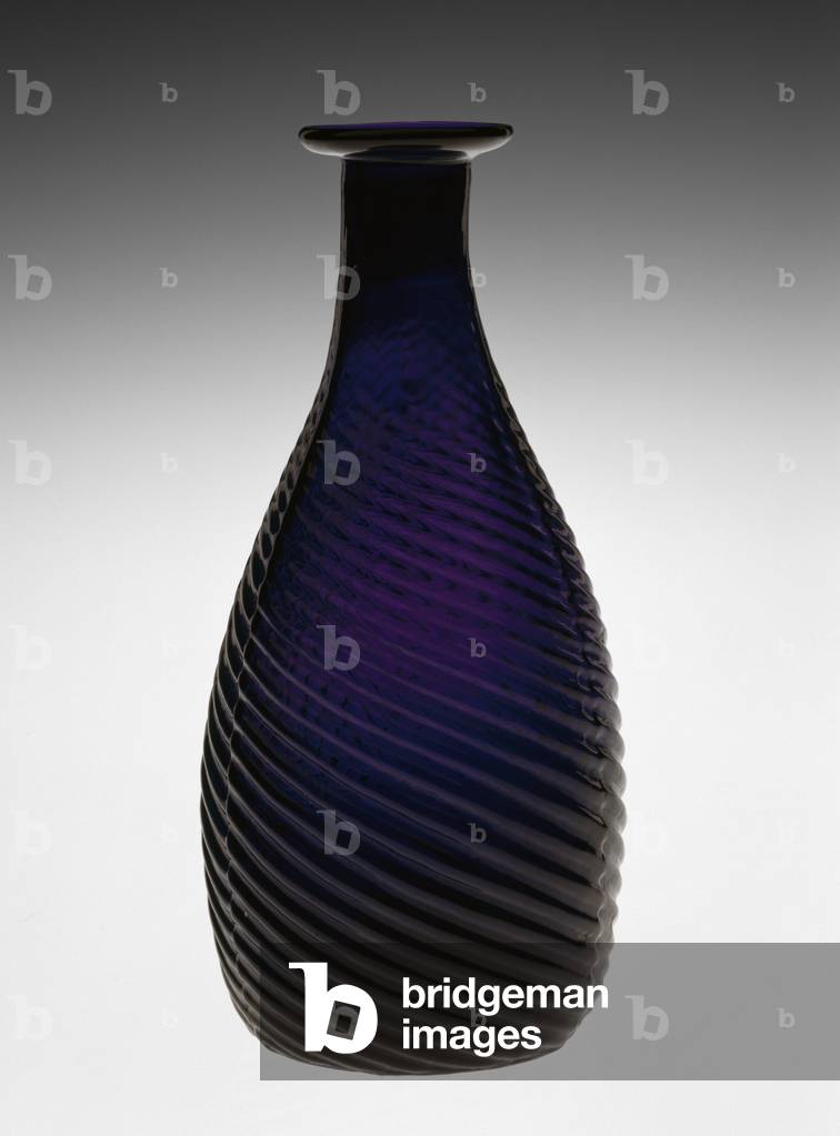 Toilet Water Bottle, 1815-1840 (non-lead glass)