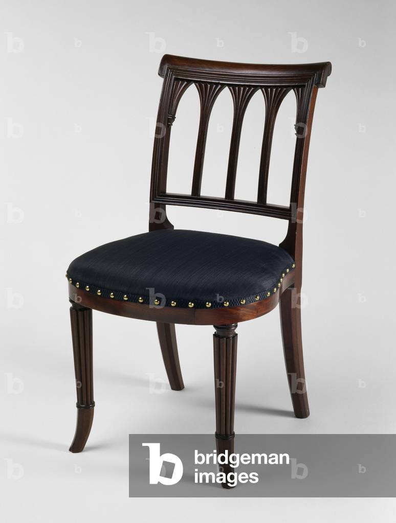 Side Chair, 1810-1820 (mahogany, ash, and maple)