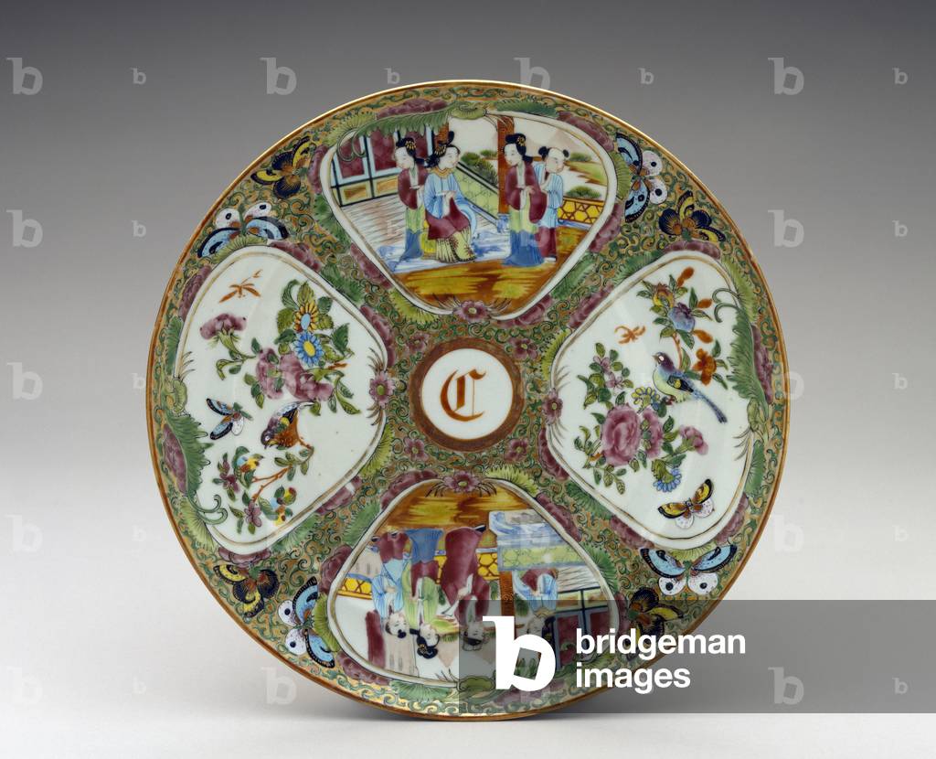 Dinner Plate, c. 1850-1870 (hard-paste porcelain)