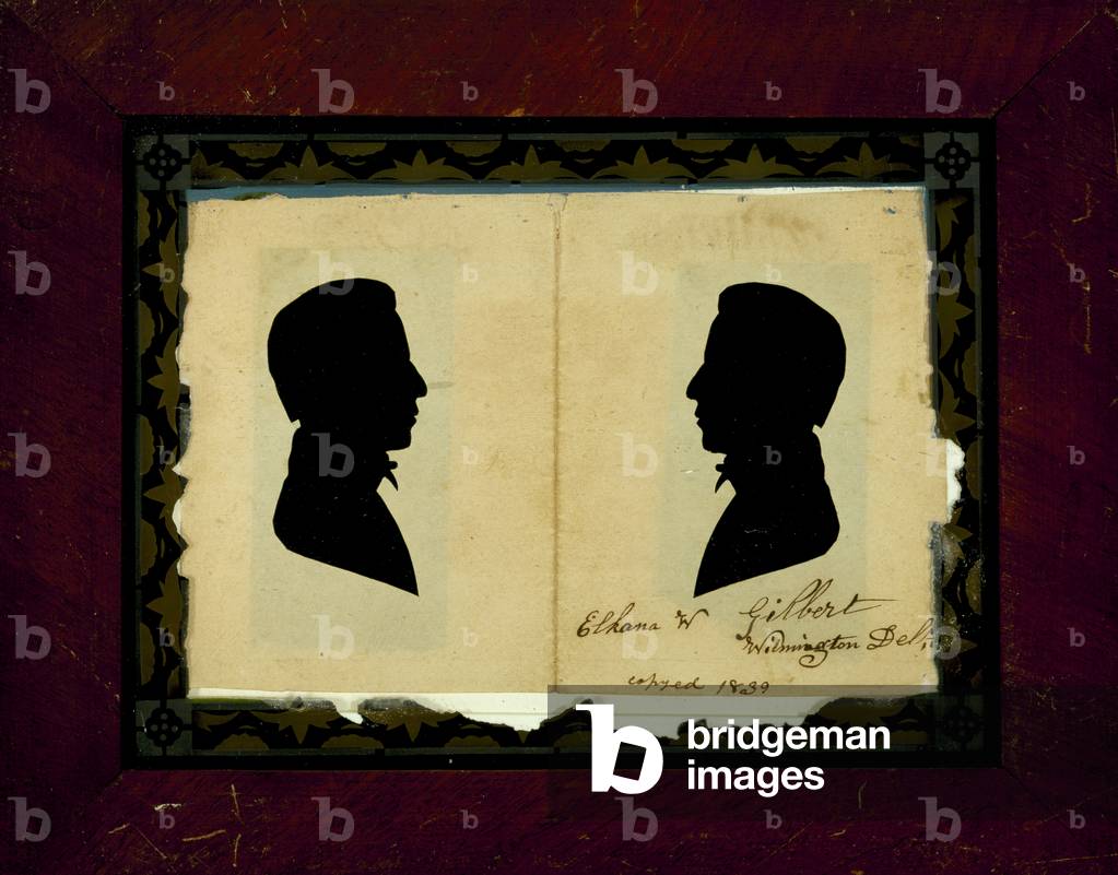 Revealed Silhouettes of a Man, 18.9 (wove paper with black ink)