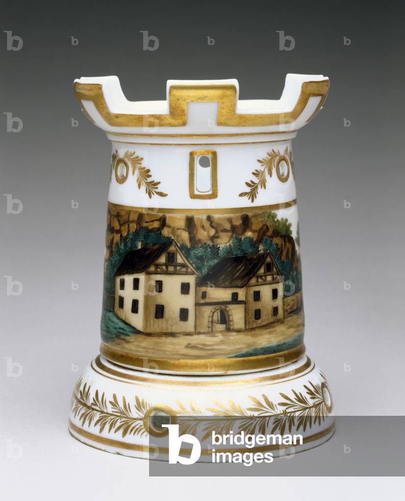 Tea Warmer, c. 1826-1838 (hard-paste porcelain with enamel and gilding)