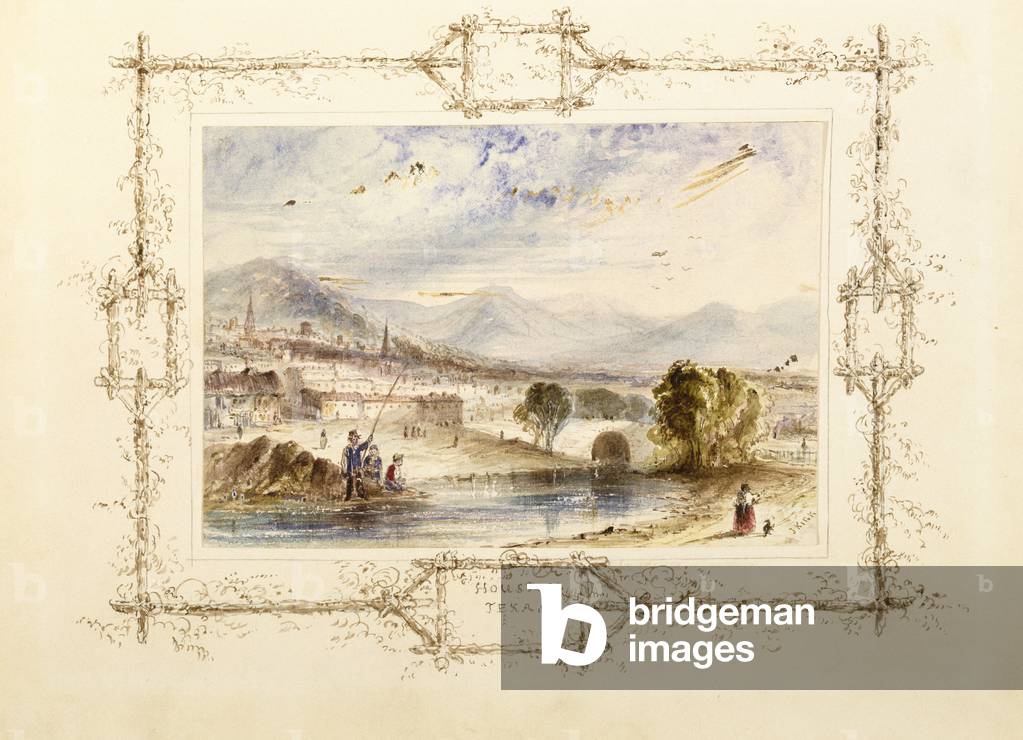 View of Houston, c. 1846 (watercolour on wove rag paper with gelatin highlights on secondary support of wove paper)