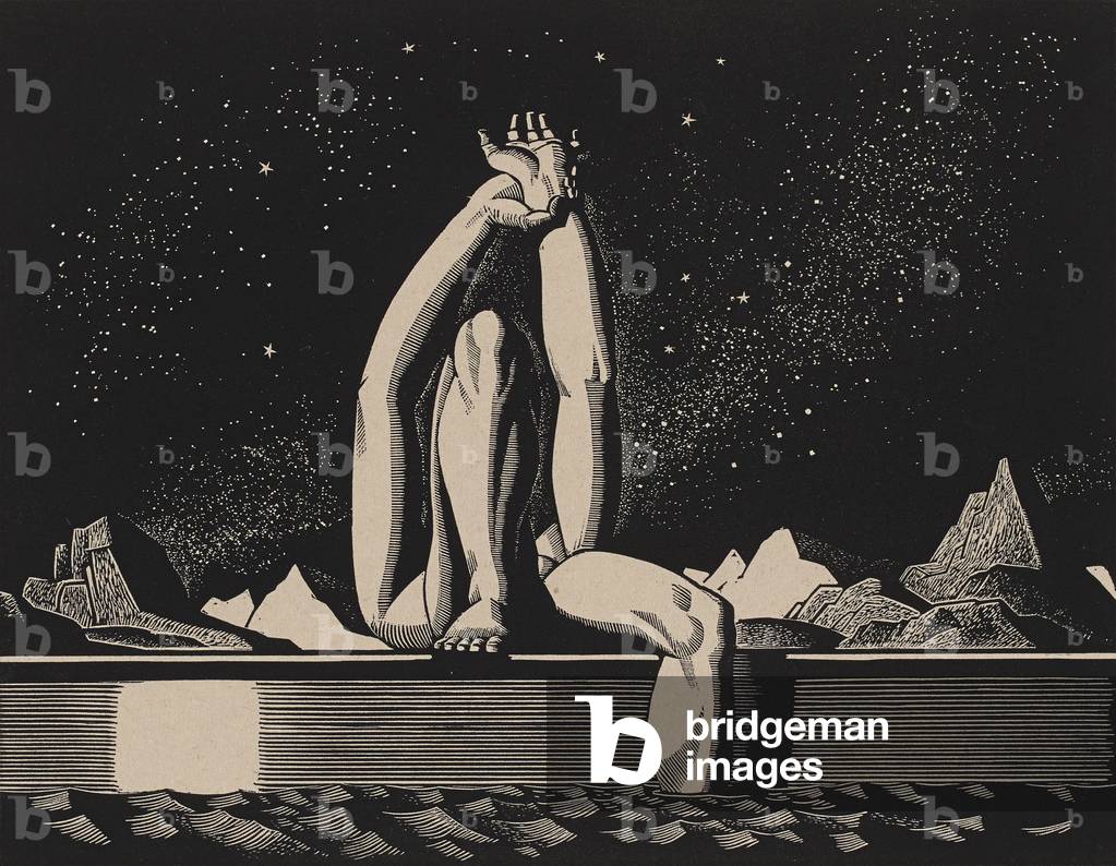 Starlight, 1930 (wood engraving)