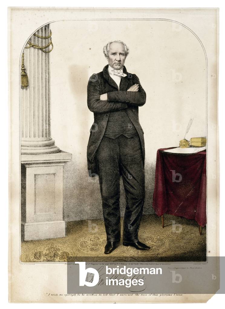 Sam Houston, 1852 (lithograph)
