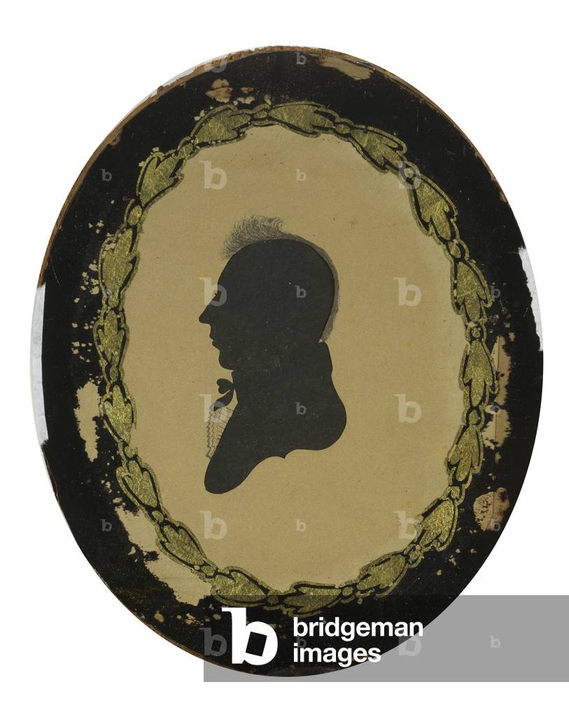Hollow-cut Silhouette of a Man, c. 1800-1805 (wove paper with black ink)