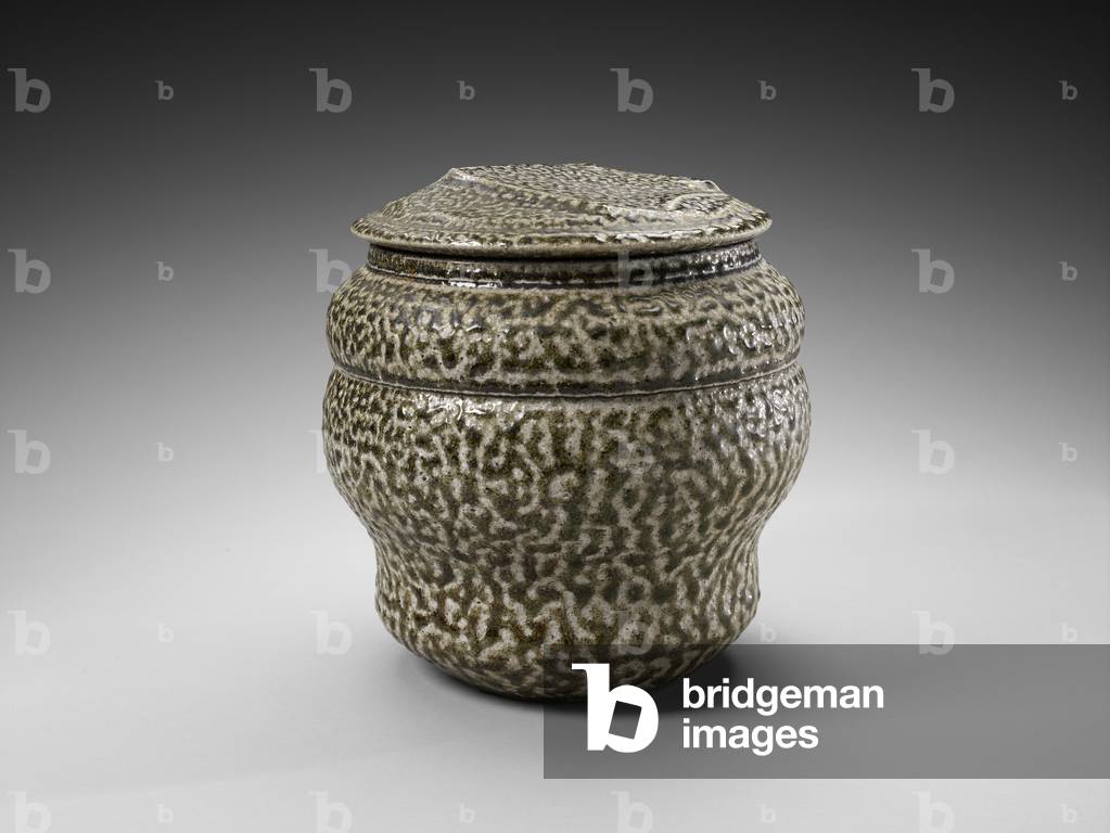 Lidded Vessel, 1971 (salt-glazed stoneware)