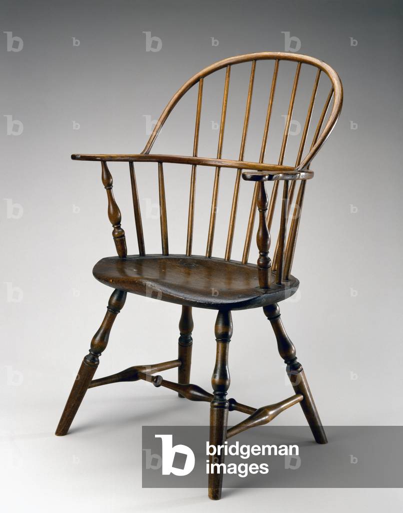Windsor Armchair, c. 1775-1800 (unidentified woods)