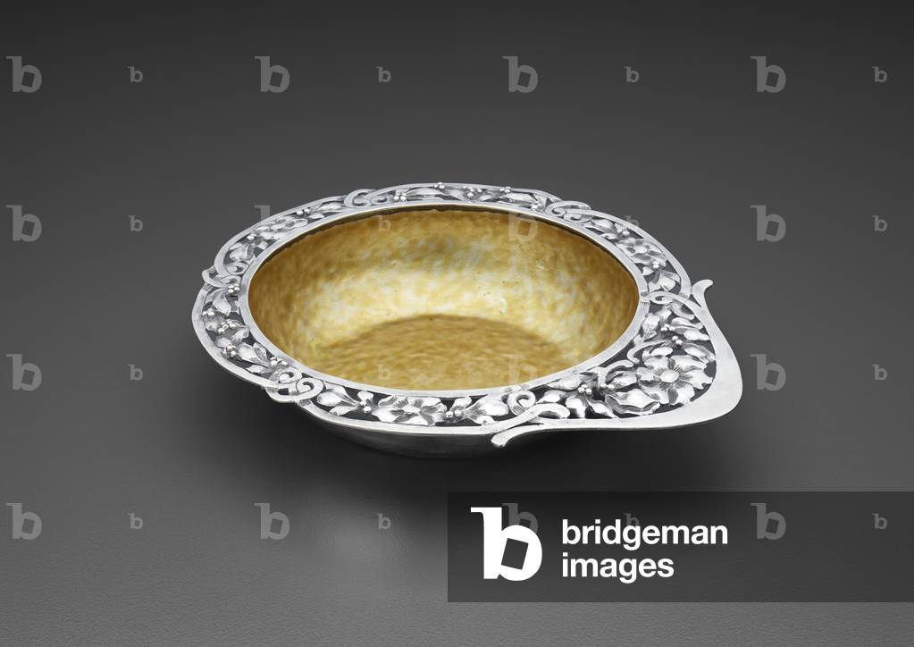 Dish, c.1915 (sterling silver & enamel)