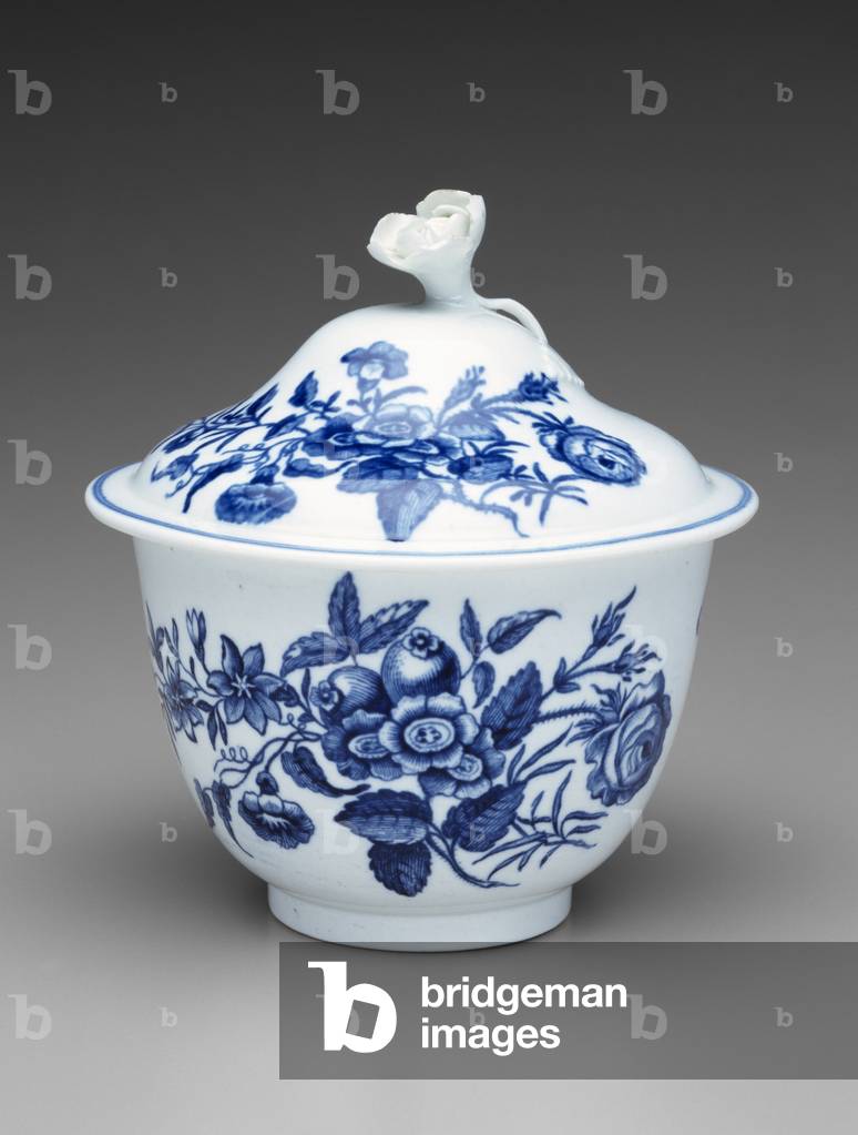 Covered Sugar Bowl, c. 1760-1780 (soft-paste porcelain)