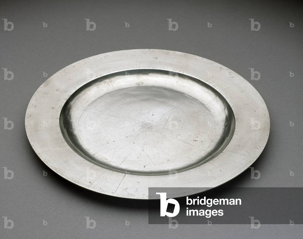 Plate, c. 1779 (pewter)