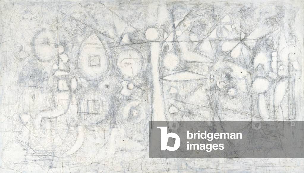 White Garden, Fugue, 1951 (oil & graphite on linen)