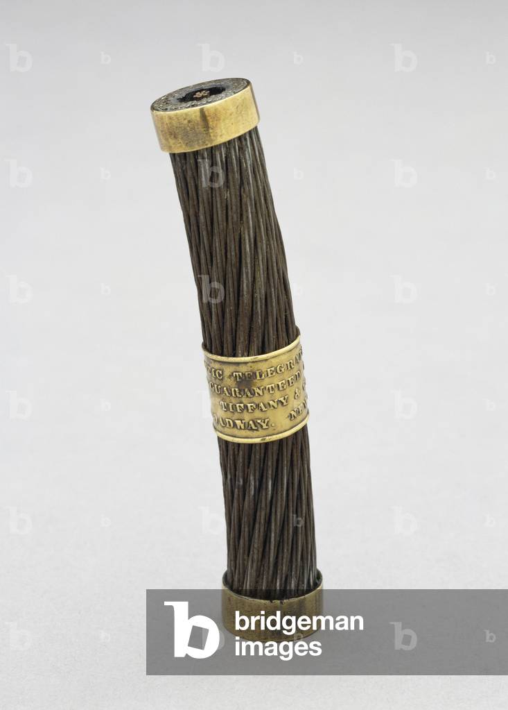 Section of Transatlantic Cable, c. 1858 (steel and brass)