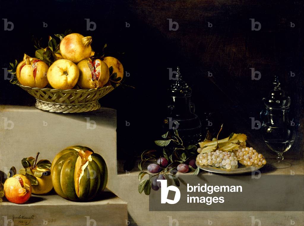 Stillleben mit Obst und Glaswaren, 1626 (Öl auf Leinwand)