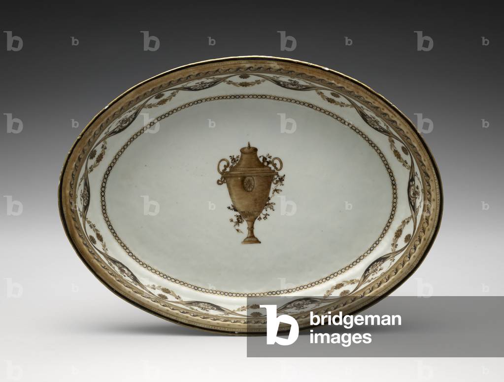 Dish from a Dinner and Dessert Service, c. 1800-1810 (porcelain)