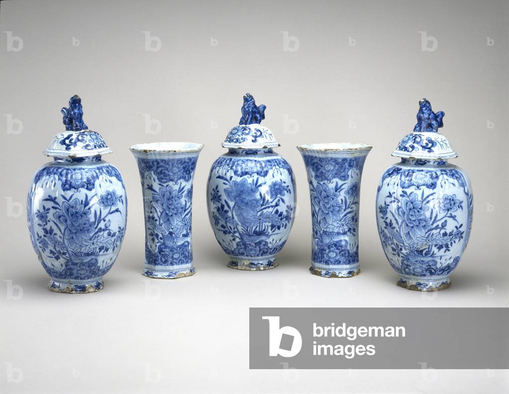 Garniture Set, 1756-1778 (tin-glazed earthenware)