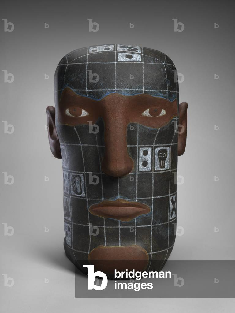 Dice Head, 2004 (earthenware)