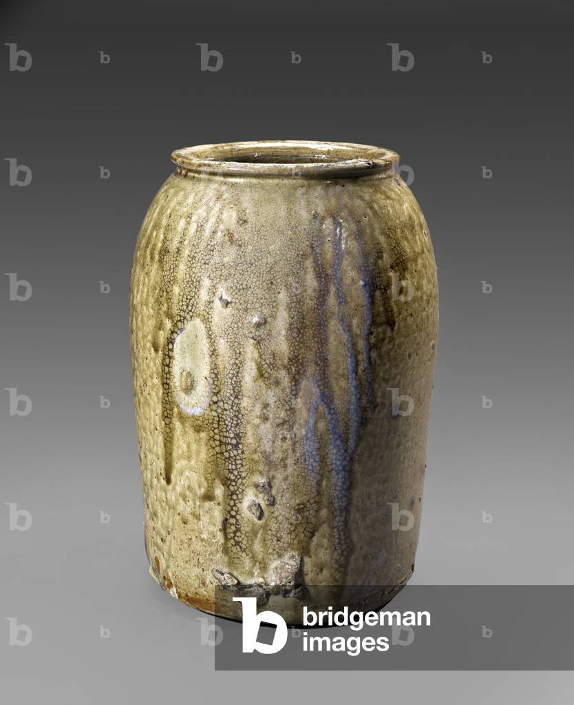 Jar, c. 1857-1869 (salt-glazed stoneware with brown slip interior)