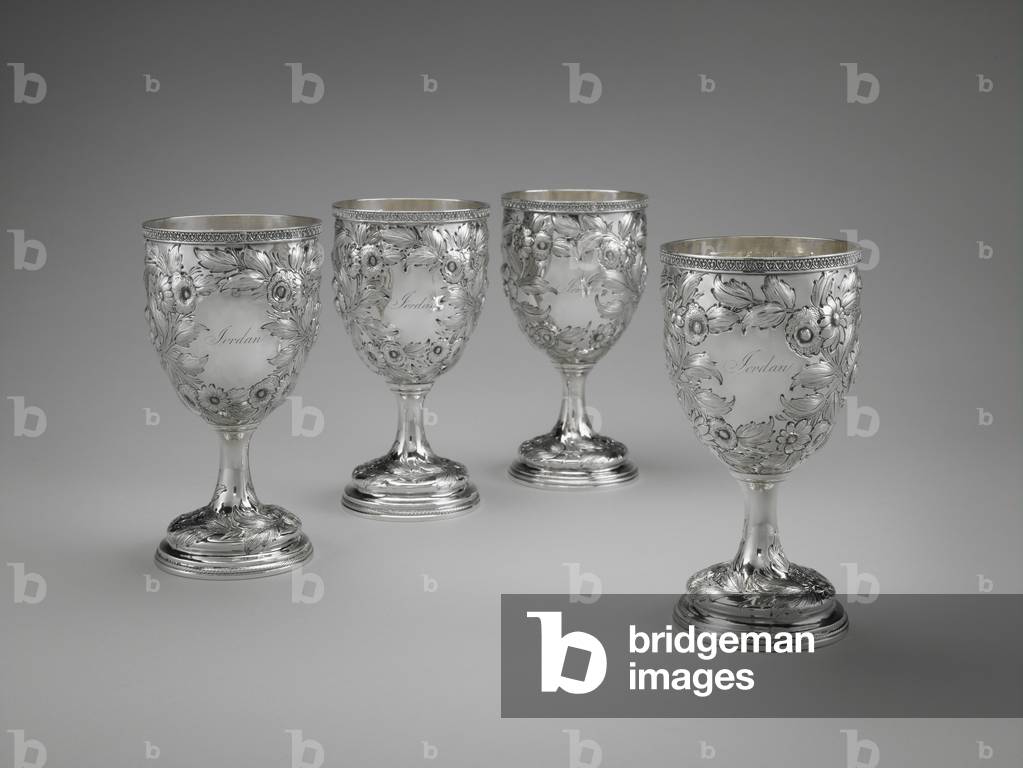 Set of four Goblets, c. 1852-1861 (silver)