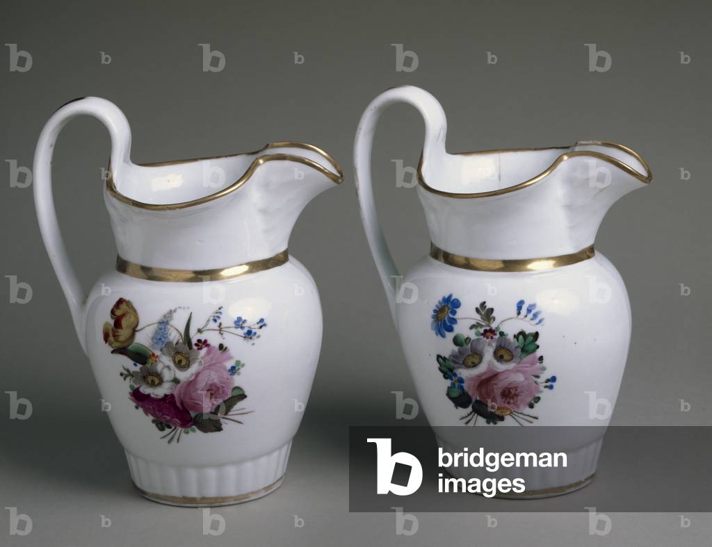 Pitcher, c. 1826-1838 (hard-paste porcelain with enamel and gilding)