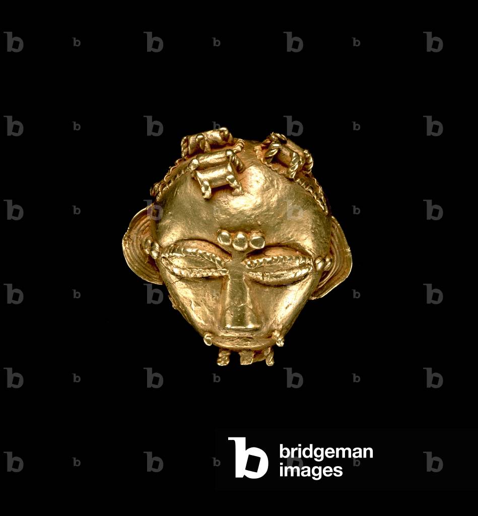 Ornament (Mask), c. 1900 (gold)