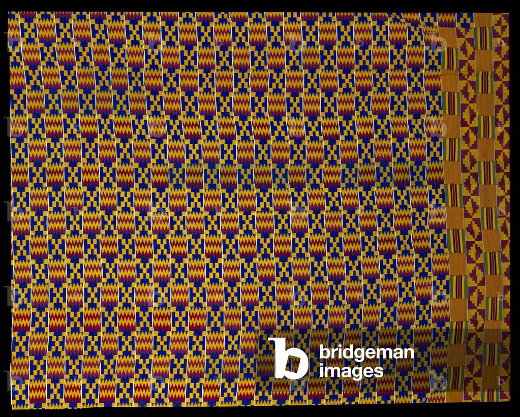 Kente Cloth, 1900-1910 (cotton and rayon)