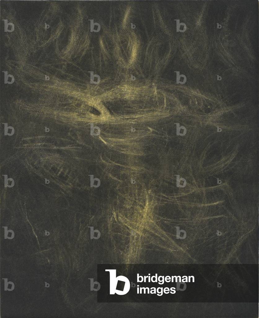 Yellow Spinner, 1988 (mezzotint in colours on wove paper)