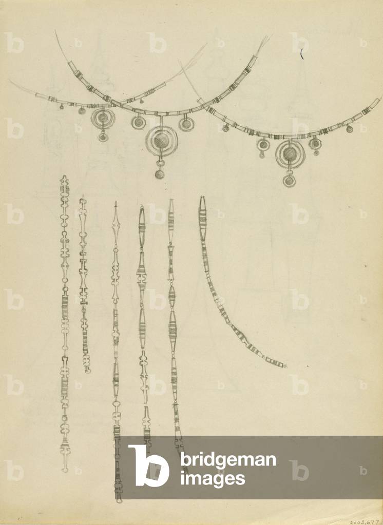 Untitled study for Necklaces (graphite on paper)