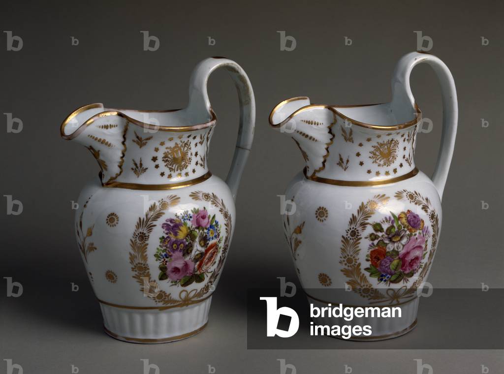 Pitcher, c. 1826-1838 (hard-paste porcelain with enamel and gilding)