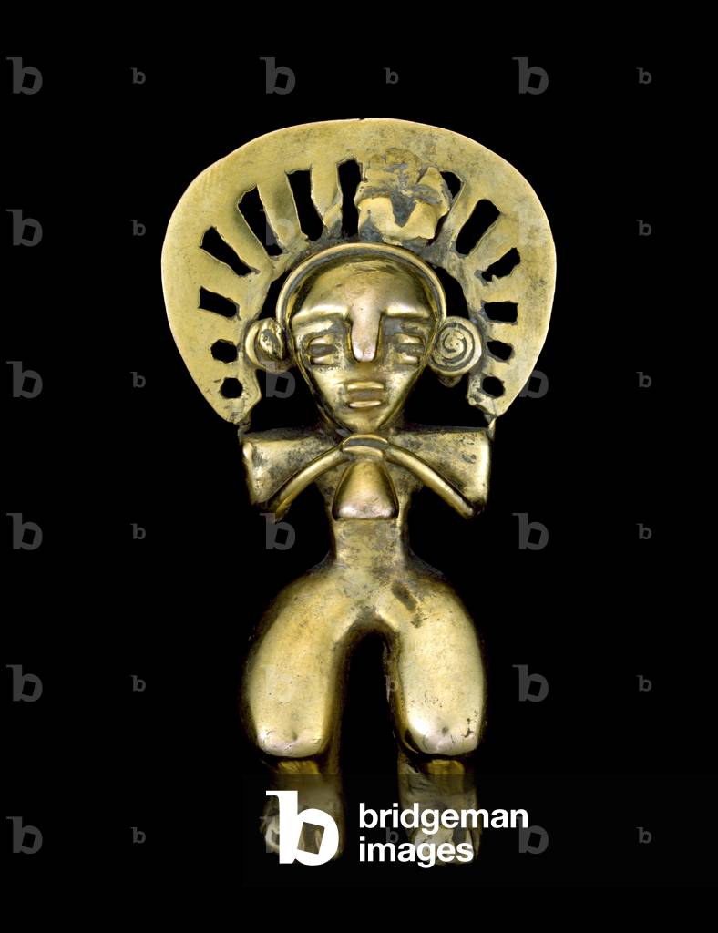 Pendant of a Shaman, 1-800 AD (cast gold)