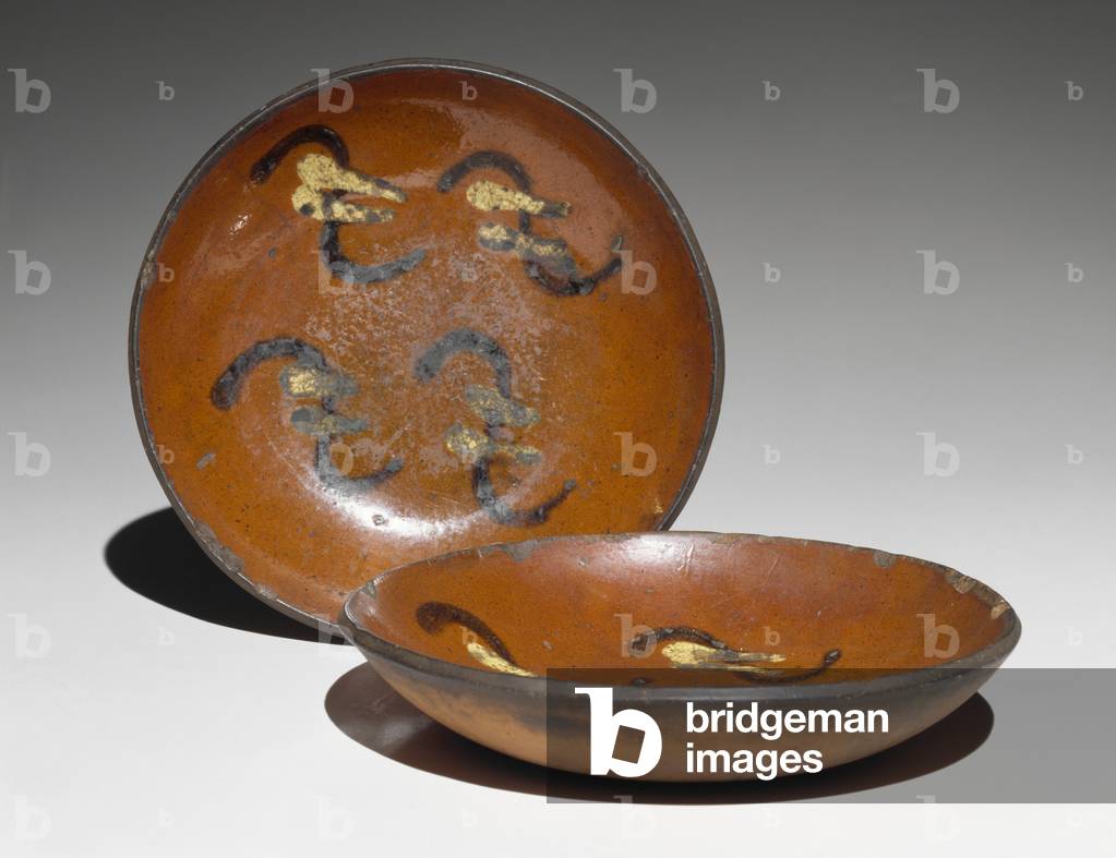 Plates, 1862-1900 (lead-glazed earthenware)