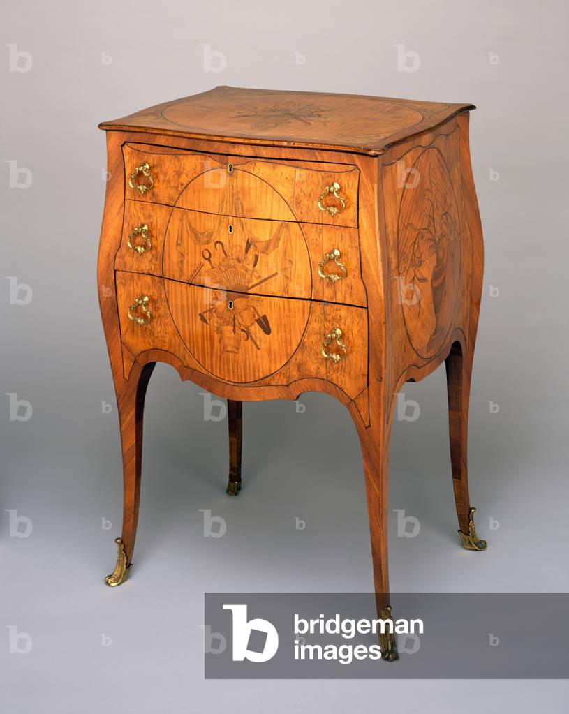 Comò, c.1770 (legno di mogano, palissandro, calamandro e ormolù)