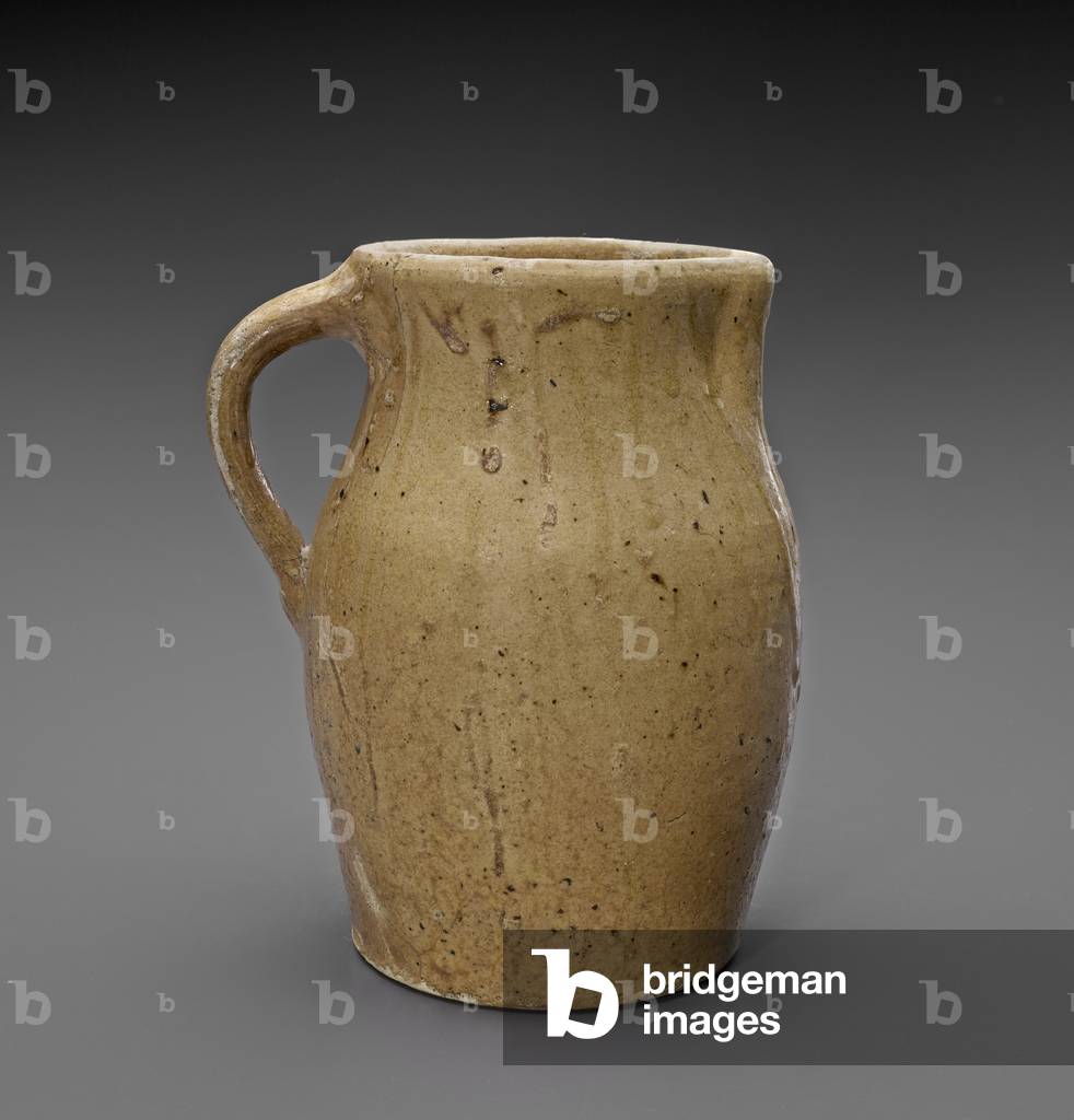 Pitcher, c. 1846-1865 (alkaline-glazed stoneware)