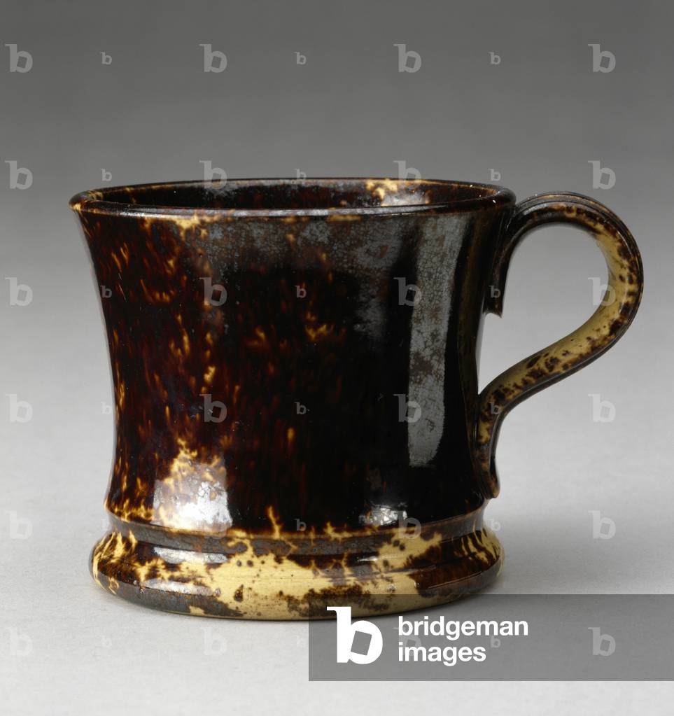 Mug, 1844-1858 (rockingham-glazed earthenware)