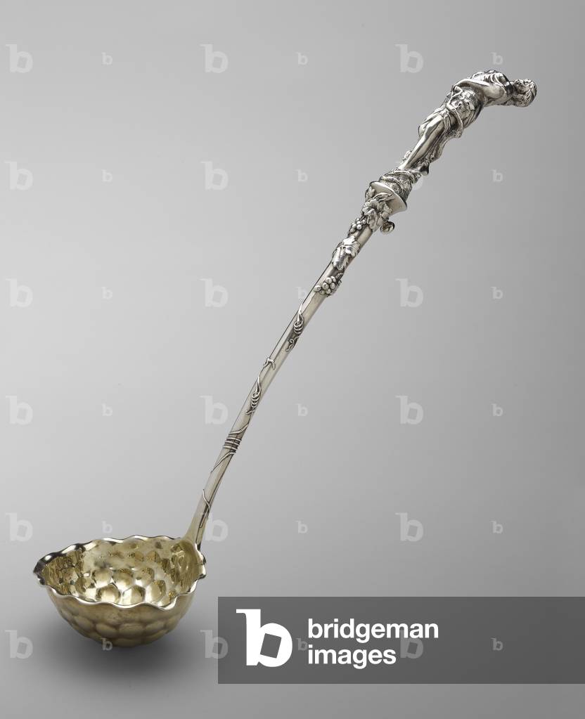 Punch Ladle, c. 1850 (silver and silver gilding)