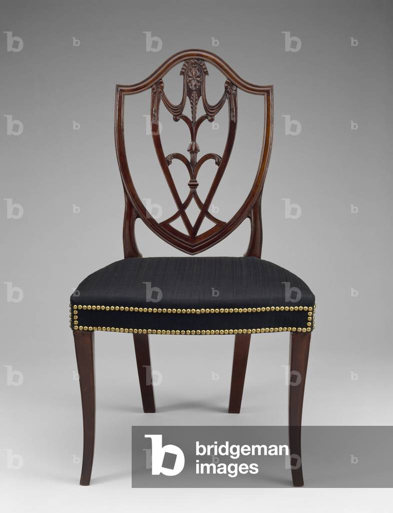 Side Chair, 1800 (mahogany; birch, soft maple, eastern white pine, and poplar)