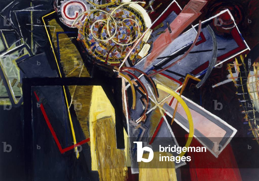 The Dark-Sailed Schooner, 1989 (oil on linen)