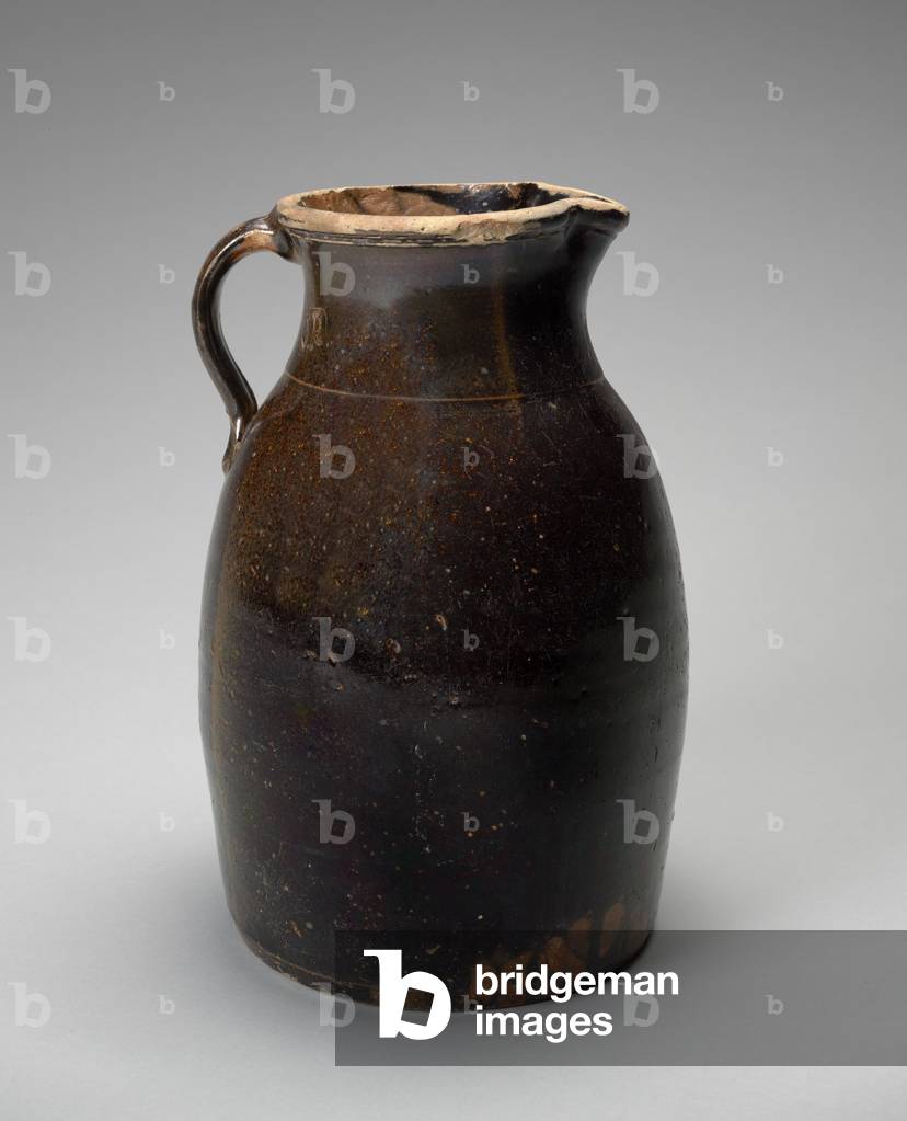Pitcher, c. 1873-1900 (alkaline-glazed stoneware)