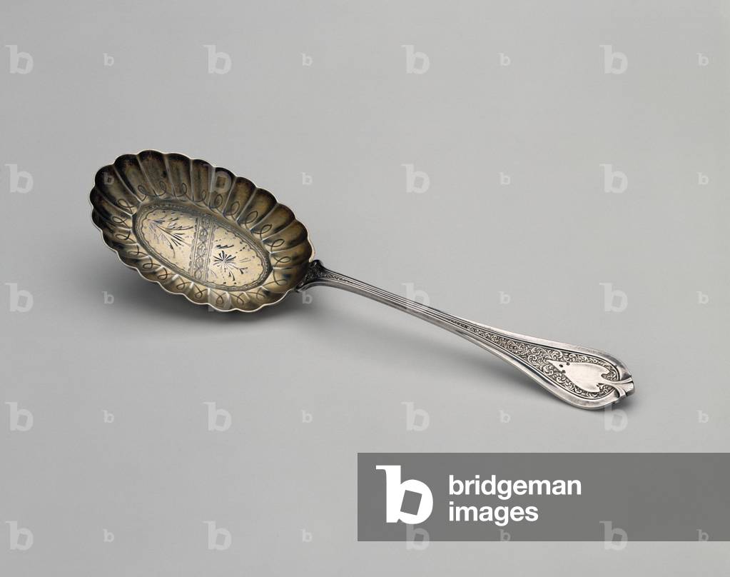 Spoon, c. 1870 (silver with silver gilding)