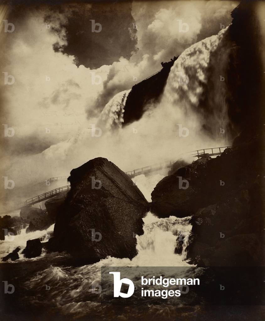 Cave of the Winds, Niagara Falls, c.1890 (albumen silver print from glass negative)