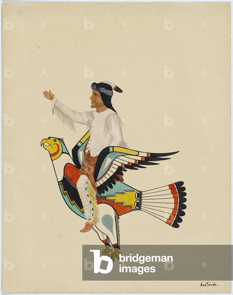 Posoyamo and Eagle, 1922-24 (tempera on wove paper)
