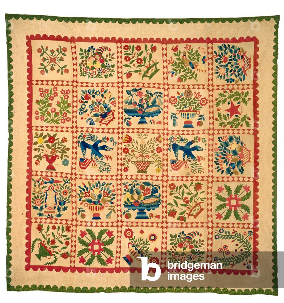 'Baltimore Albu' Quilt, c.1840s (cotone)